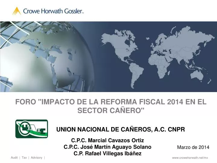 foro impacto de la reforma fiscal 2014 en el sector ca ero