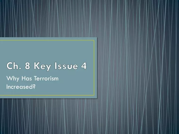 ch 8 key issue 4
