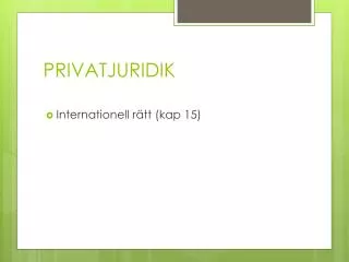 PRIVATJURIDIK