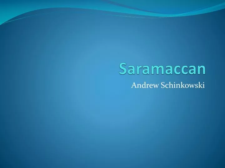 saramaccan