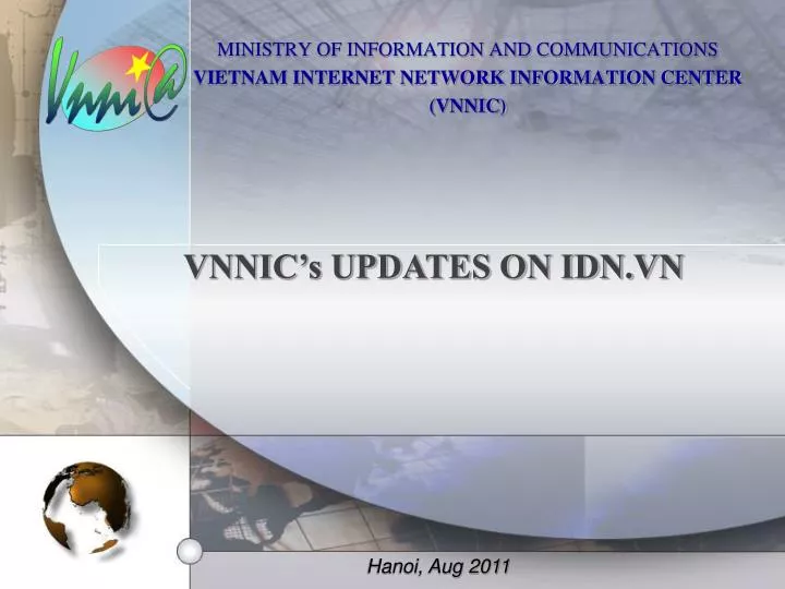 ministry of information and communications vietnam internet network information center vnnic