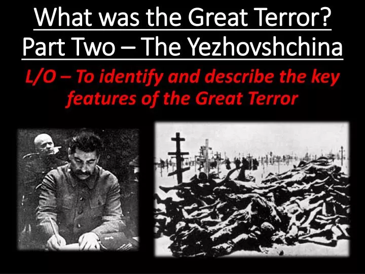 what was the great terror part two the yezhovshchina