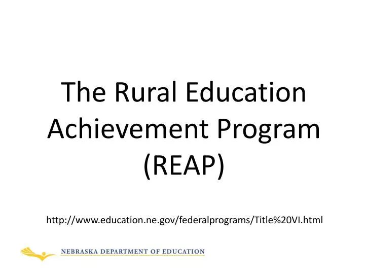 the rural education achievement program reap
