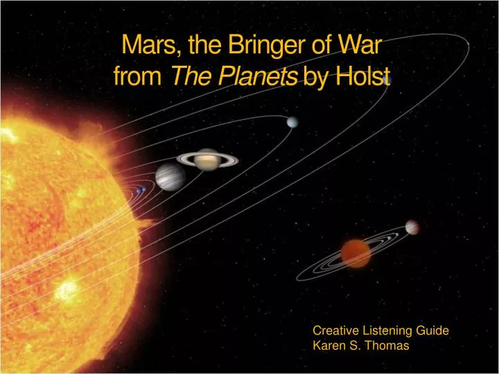 mars the bringer of war from the planets by holst