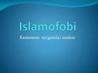Islamofobi
