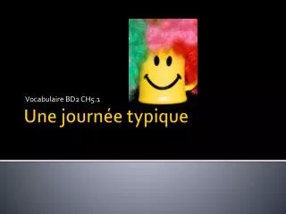 vocabulaire bd2 ch5 1