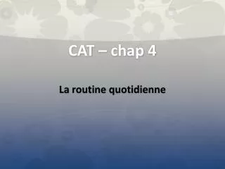 cat chap 4