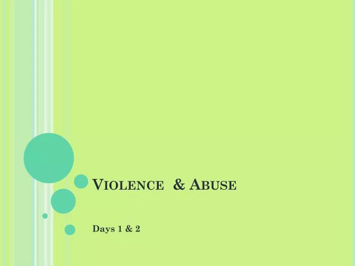violence abuse