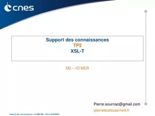 support des connaissances tp2 xsl t