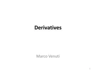 Derivatives