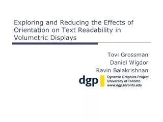 Exploring and Reducing the Effects of Orientation on Text Readability in Volumetric Displays