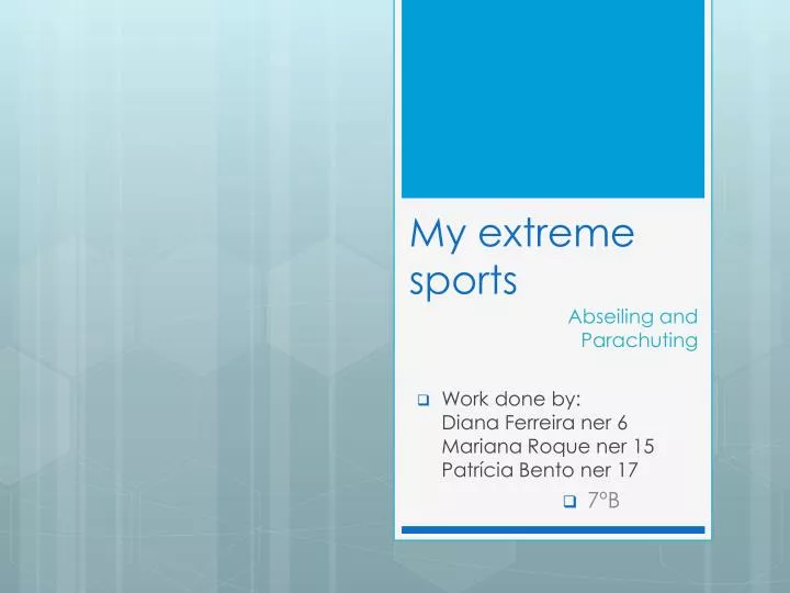my extreme sports