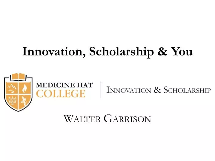 innovation scholarship you
