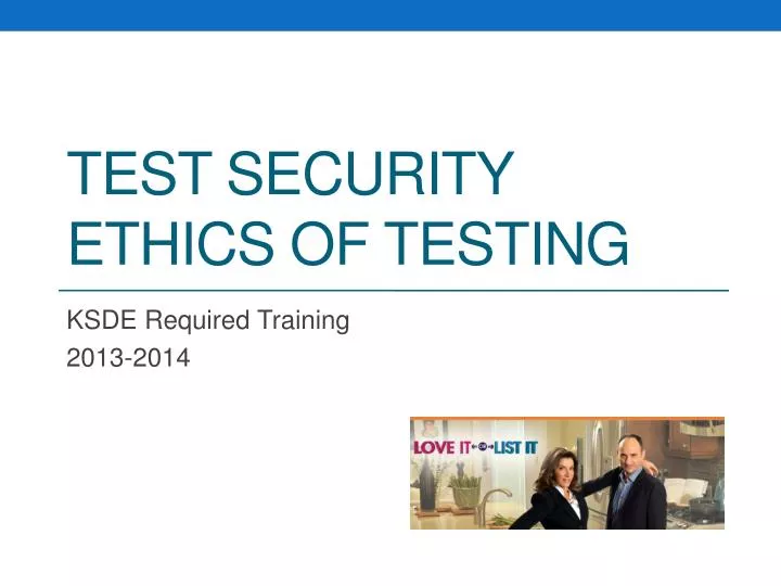test security ethics of testing