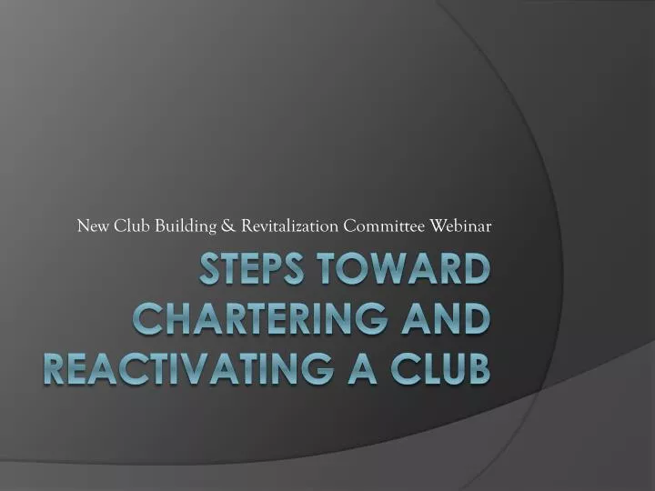 new club building revitalization committee webinar