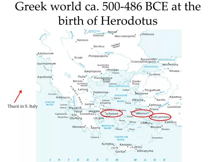 greek world ca 500 486 bce at the birth of herodotus