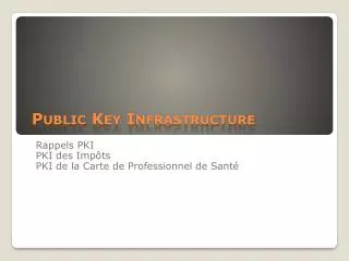 public key infrastructure