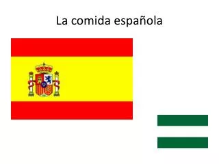 la comida espa ola