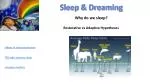 Sleep &amp; Dreaming - slide 1