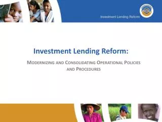 Investment Lending Reform: