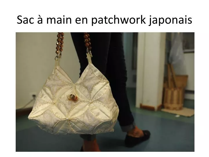 sac main en patchwork japonais