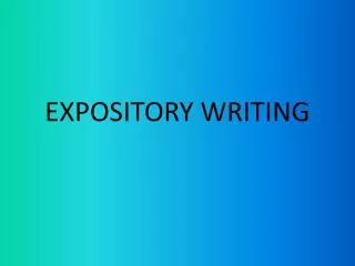 expository writing