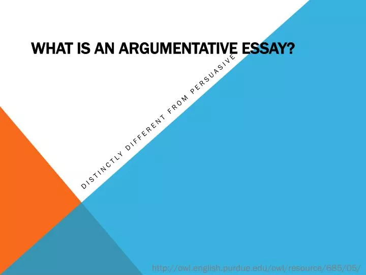 what is an argumentative essay