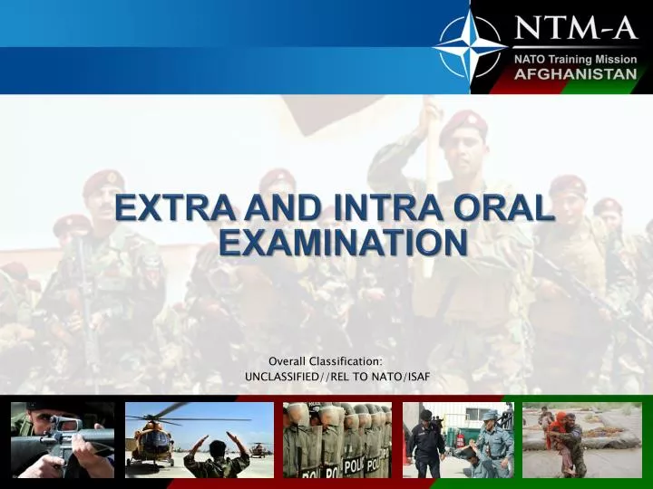 extra and intra oral examination