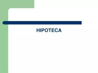 hipoteca