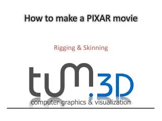 how to make a pixar movie