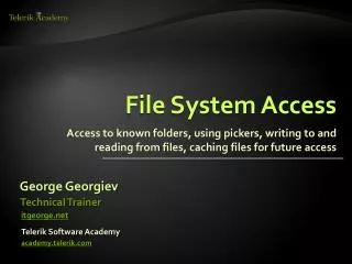 File System Access