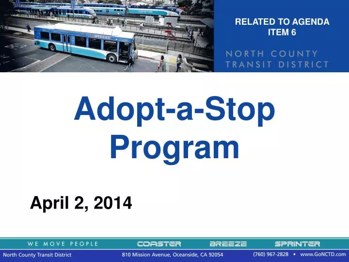 adopt a stop program