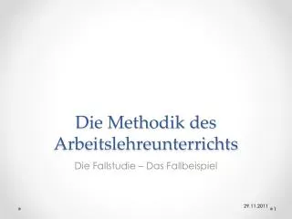 die methodik des arbeitslehreunterrichts