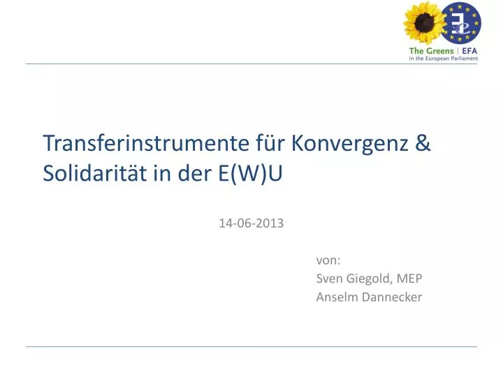 transferinstrumente f r konvergenz solidarit t in der e w u