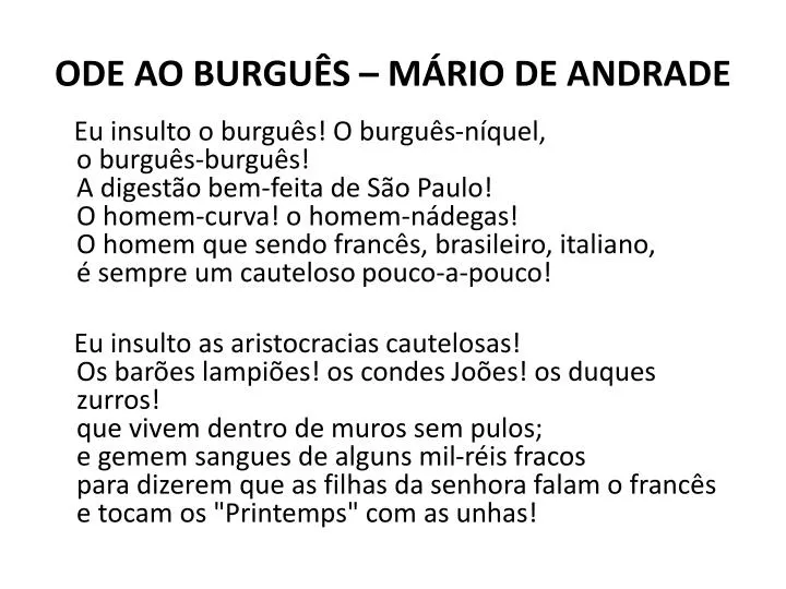 ode ao burgu s m rio de andrade