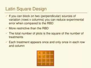 Latin Square Design