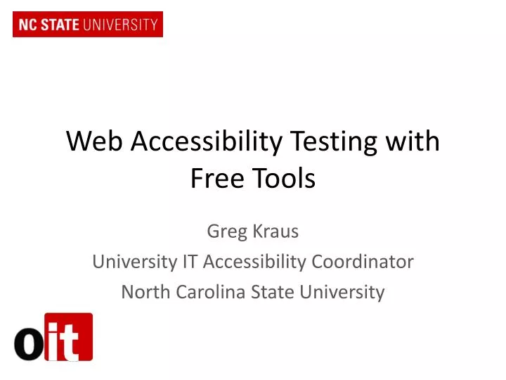 web accessibility testing with free tools