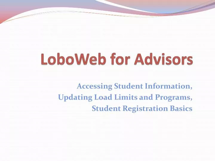 loboweb for advisors