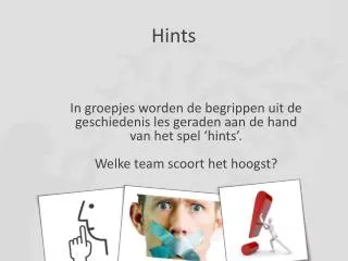 hints