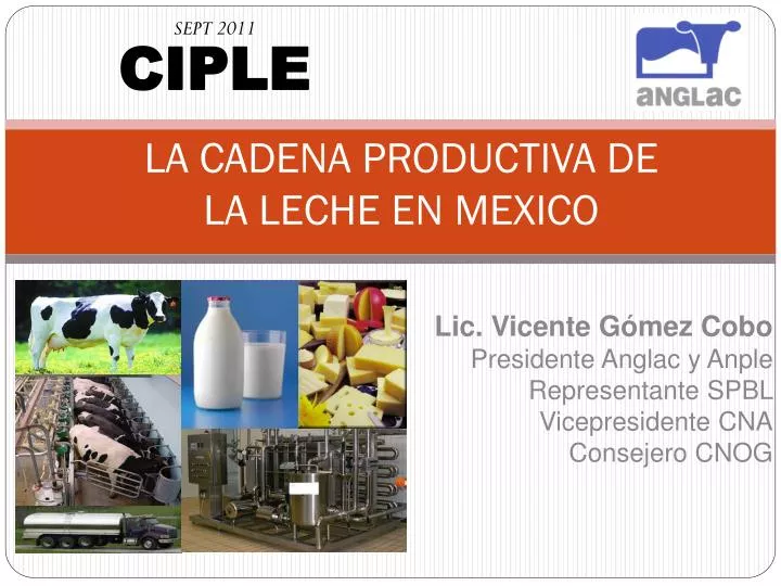 la cadena productiva de la leche en mexico