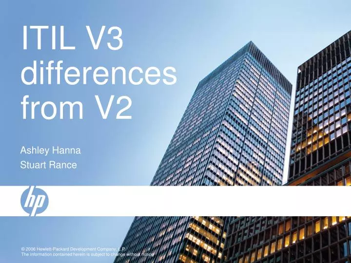 itil v3 differences from v2