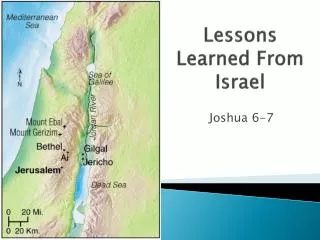 Lessons Learned From Israel