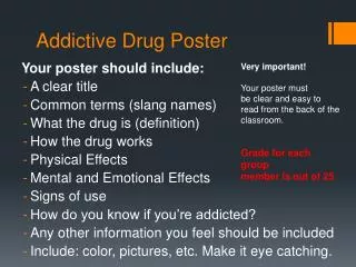 Addictive Drug Poster
