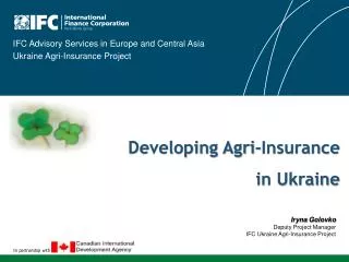 Developing Agri-Insurance in Ukraine