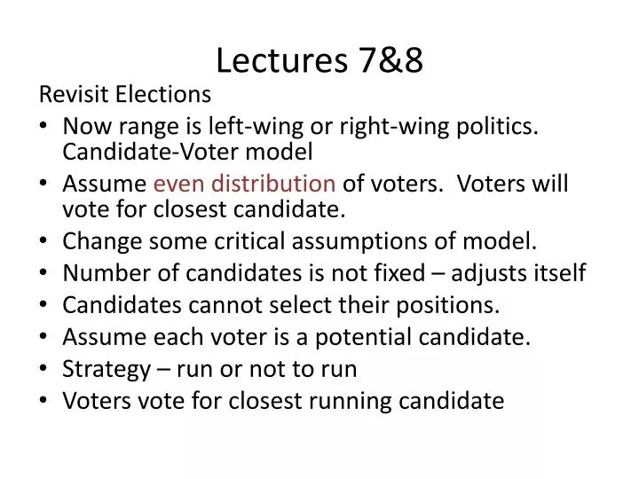 lectures 7 8