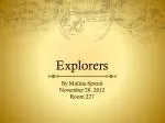 Explorers - slide 1