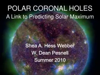 POLAR CORONAL HOLES