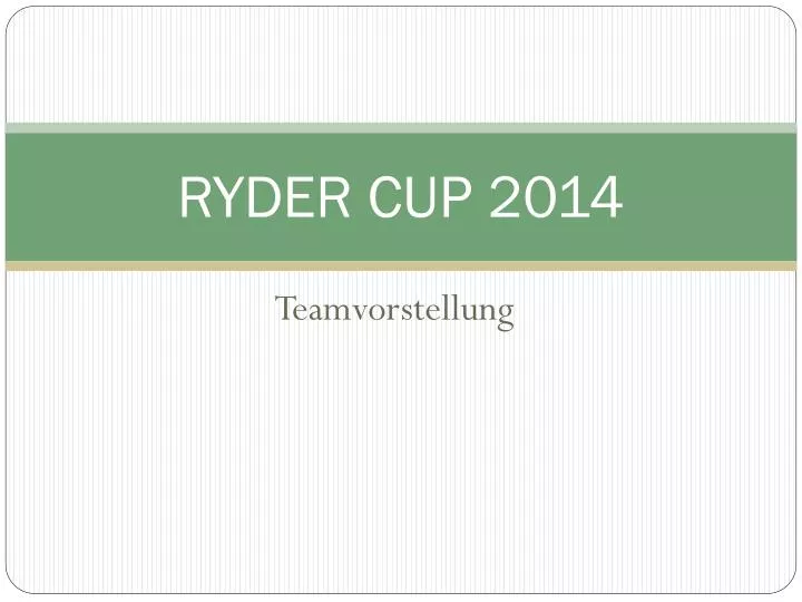 ryder cup 2014
