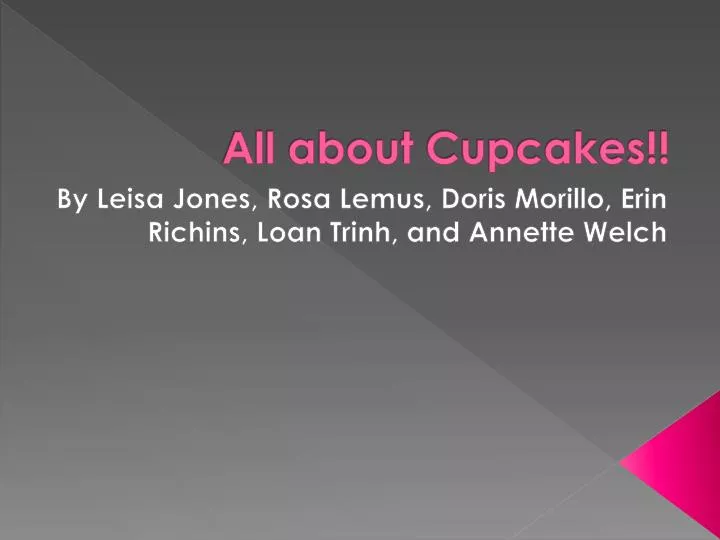 all about cupcakes