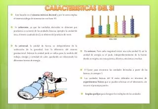 caracteristicas del si